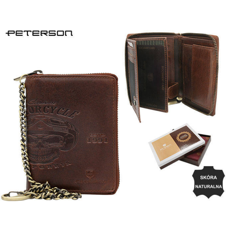Férfi bőr pénztárca PTN N4C-03-HWM-1247