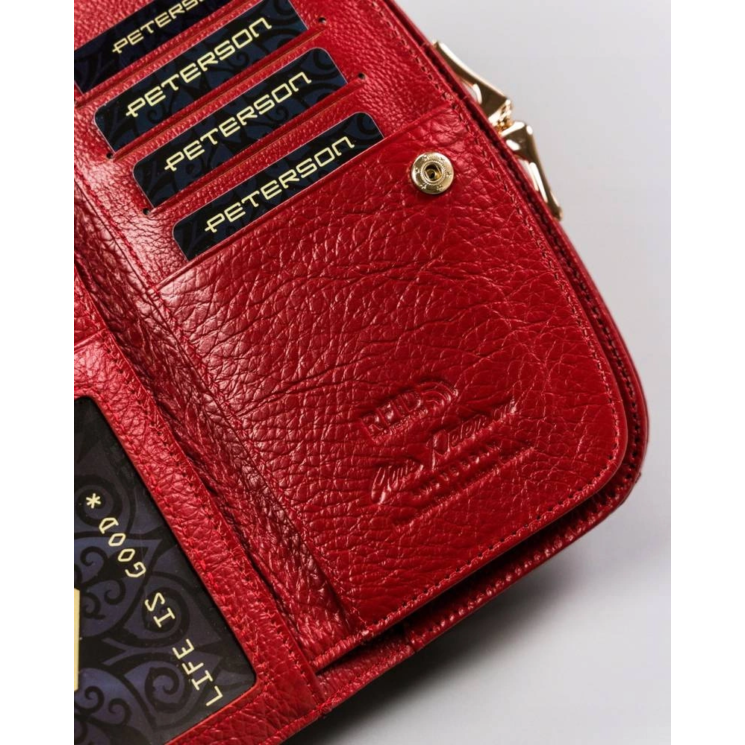 PETERSON PTN 42123-SG RFID bőr pénztárca