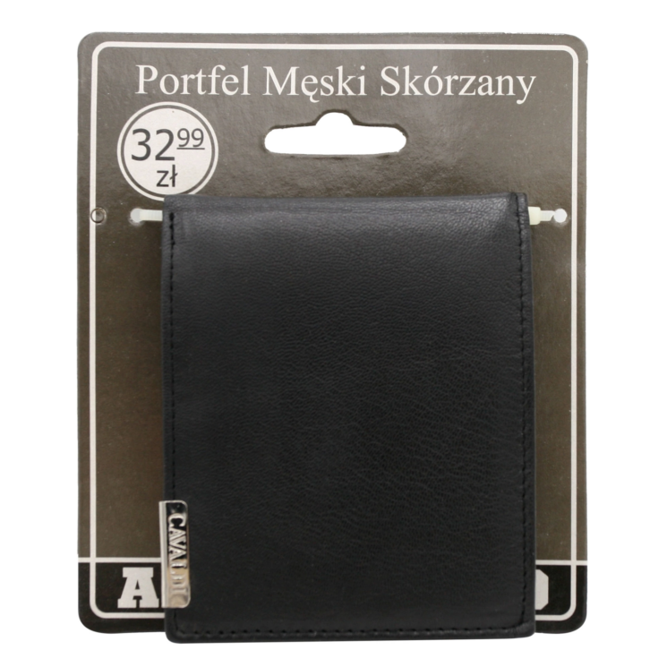 BLISTER férfi bőr pénztárca N992-P-GOS-BL Fekete