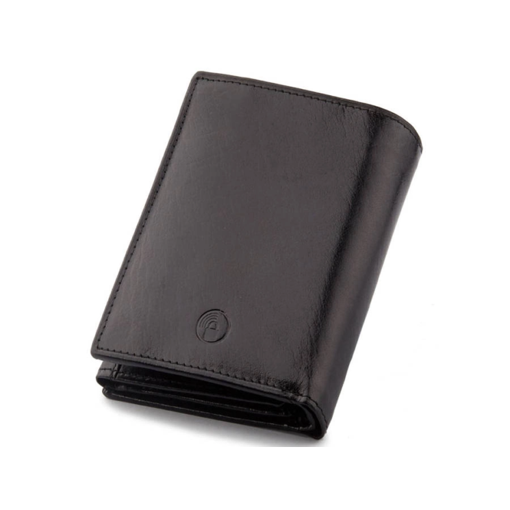 PETERSON PTN 339 2-1-1 FEKETE RFID bőr pénztárca