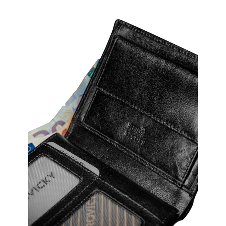 ROVICKY bőr RFID pénztárca PC-106-BAR
