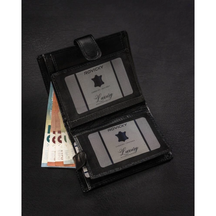 RFID bőr pénztárca ROVICKY RV-75699-9-BCA