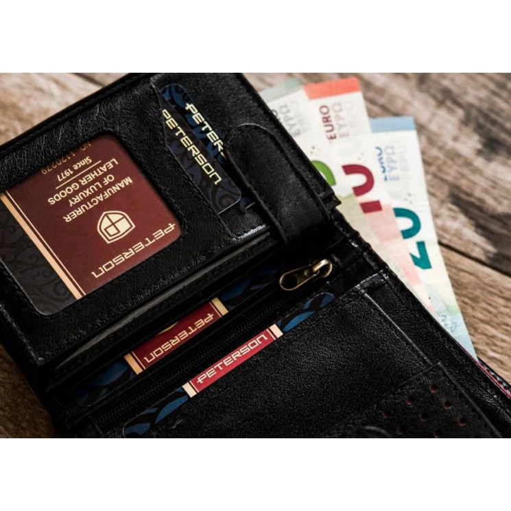 Peterson bőr RFID pénztárca PTN 317ZA-5866