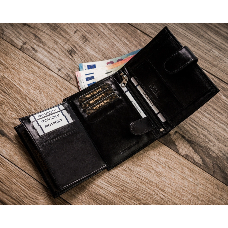 Férfi RFID bőr pénztárca ROVICKY R-RM-10L-GCL