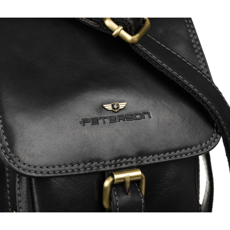 Bőr táska PTN TB-012-COM BLACK