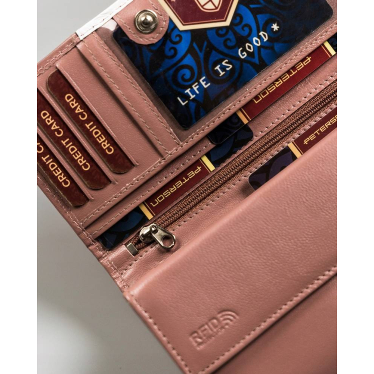 PETERSON PTN RD-08-GCL-S RFID bőr pénztárca