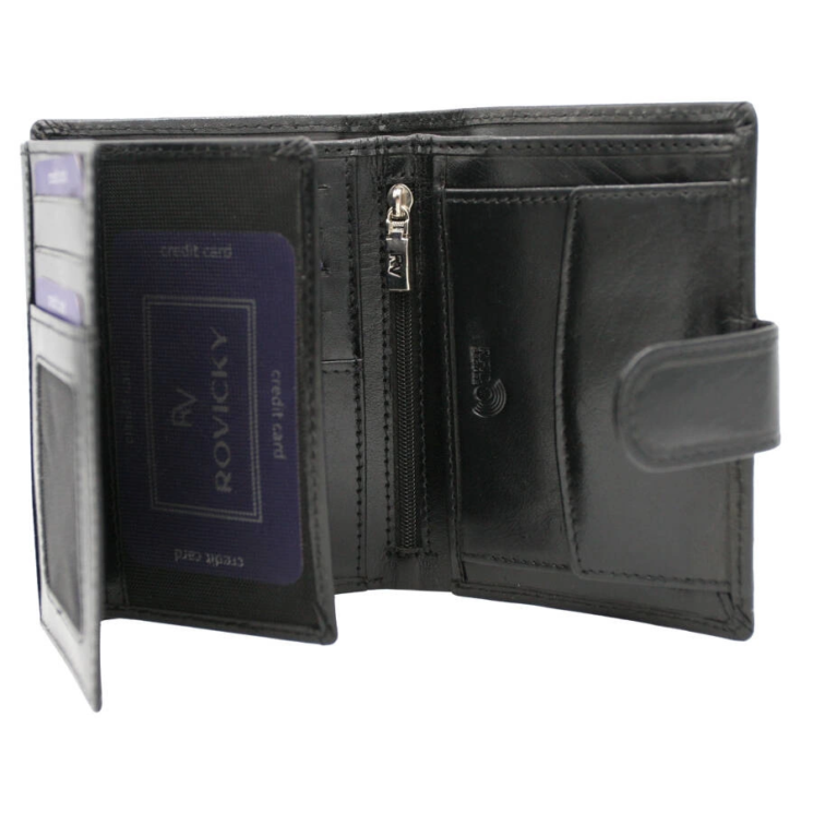 RFID bőr pénztárca ROVICKY RV-7680272-9-BCA