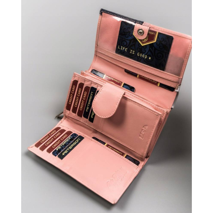 PETERSON PTN RD-21-GCL-Y RFID bőr pénztárca
