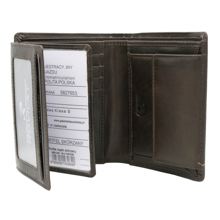 Férfi bőr pénztárca N890-CMC R.Brown