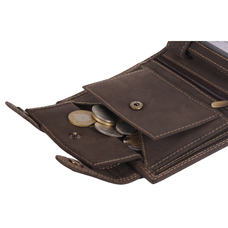 Bőr pénztárca 2901-BIC BROWN