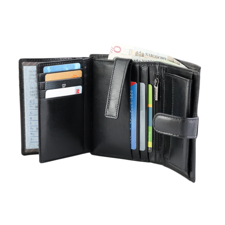 ROVICKY bőr RFID pénztárca PC-104L-BAR Barna