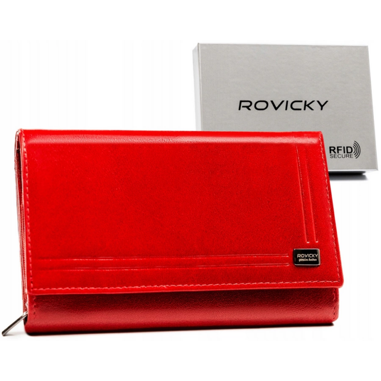 Női bőr pénztárca CPR-001-BAR Piros