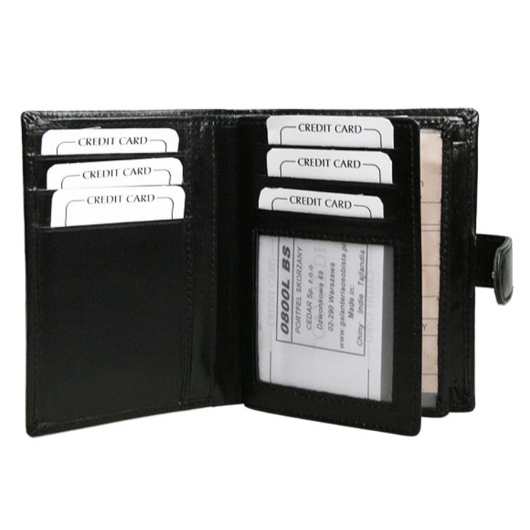 CAVALDI 0800L-P-BS-RFID 4U RFID bőr pénztárca