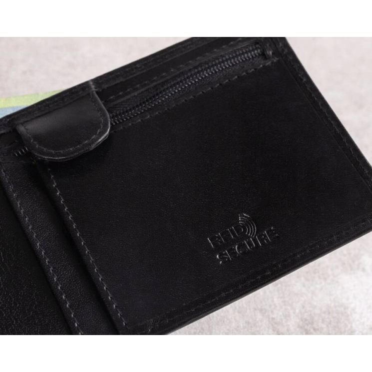 RFID bőr pénztárca PC-107-BAR Barna
