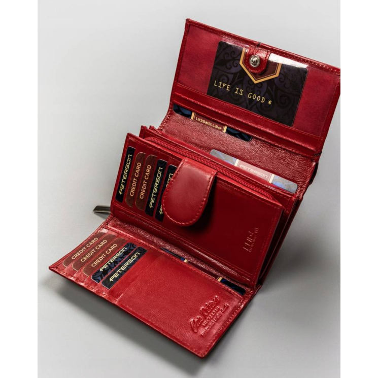 PETERSON PTN RD-21-GCL-Y RFID bőr pénztárca