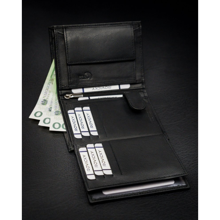 ROVICKY RFID bőr pénztárca N4-PZ-CCR-RFID