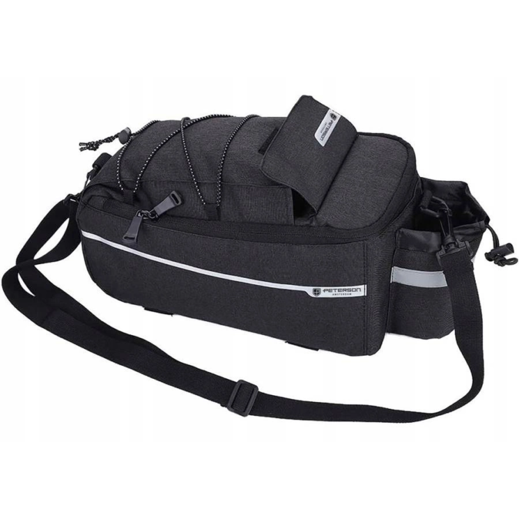 PETERSON PTN ML07-300D FEKETE poliészter kerékpár csomagtartó