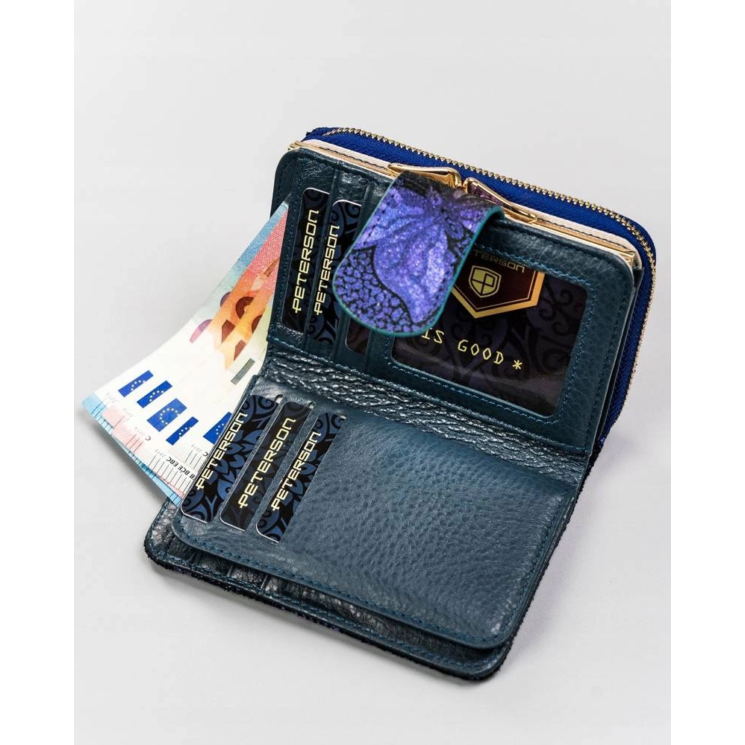 Bőr RFID pénztárca PETERSON PTN 425214-ONBF