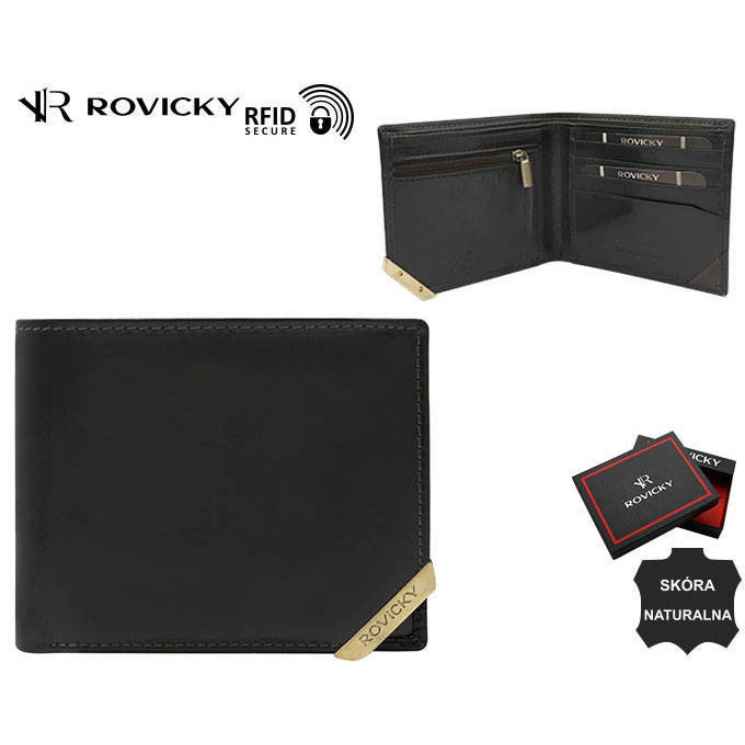 ROVICKY RFID bőr pénztárca N993-RVTM-GL