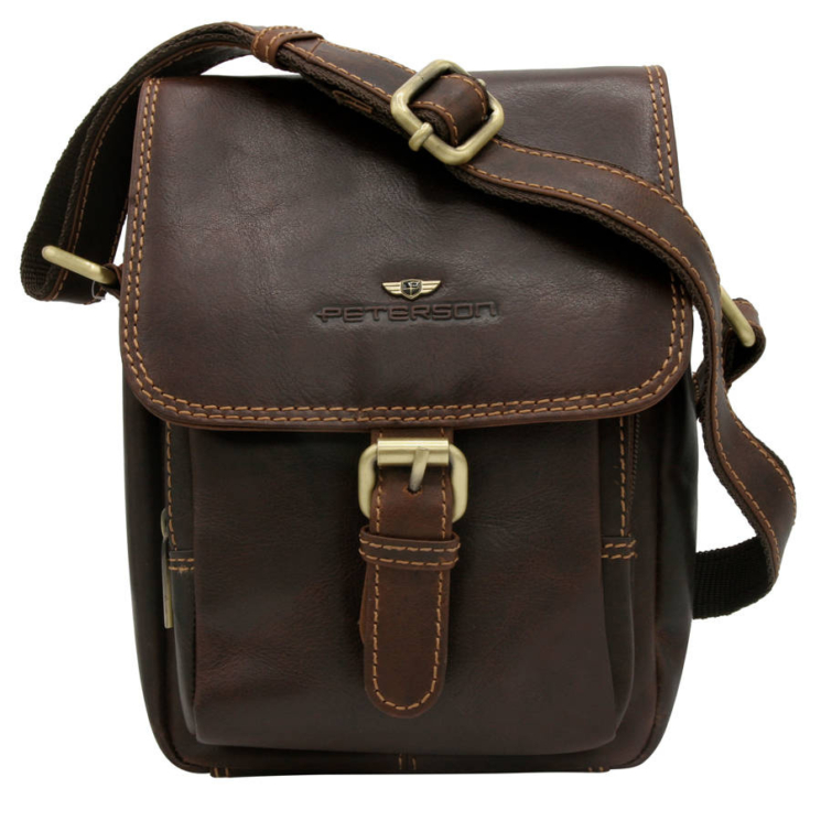 Bőr táska PTN TB-012-COM BLACK