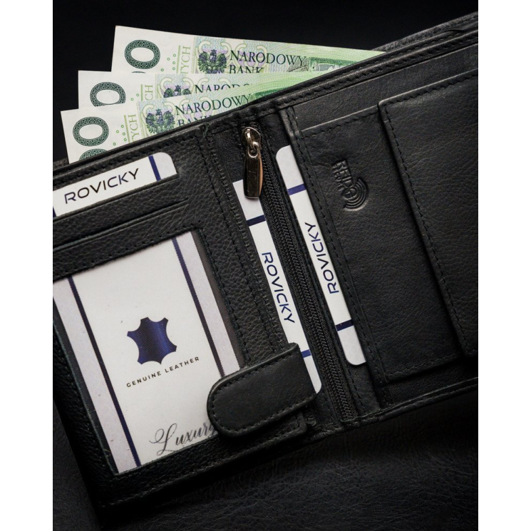 ROVICKY RFID bőr pénztárca N4-PZ-CCR-RFID