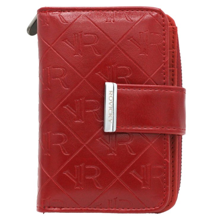 Női pénztárca bőr+PU RPX-31-PMT Red