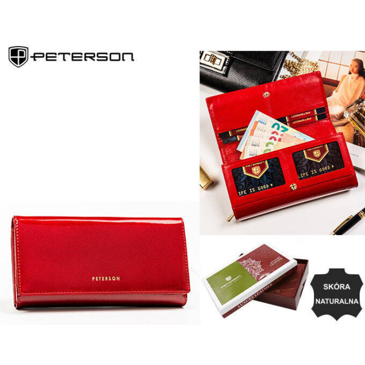 PETERSON PTN 42100-SAF RFID bőr pénztárca