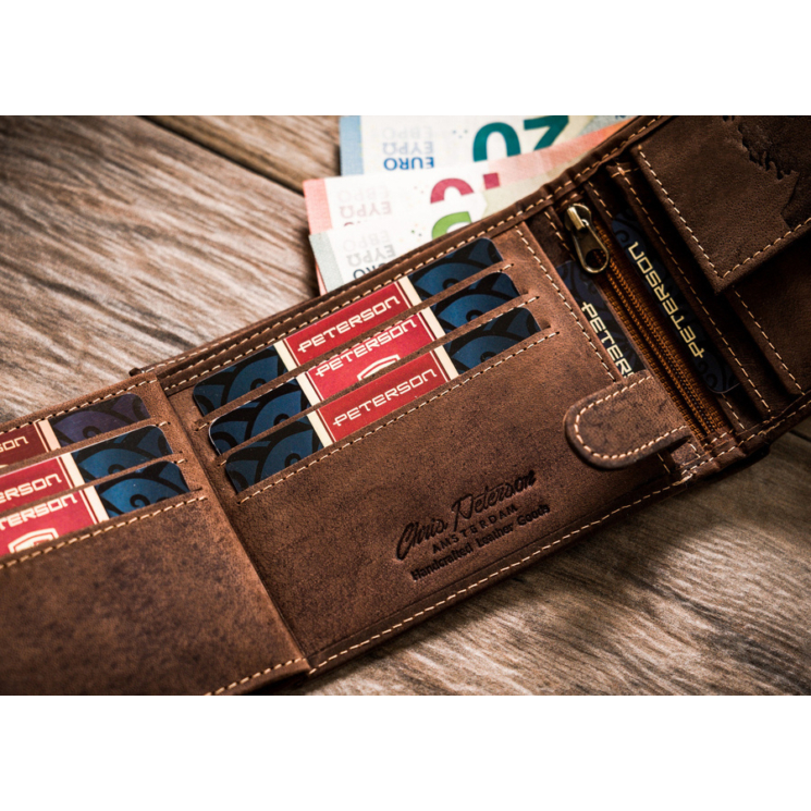 PETERSON PTN 304BOB RFID bőr pénztárca