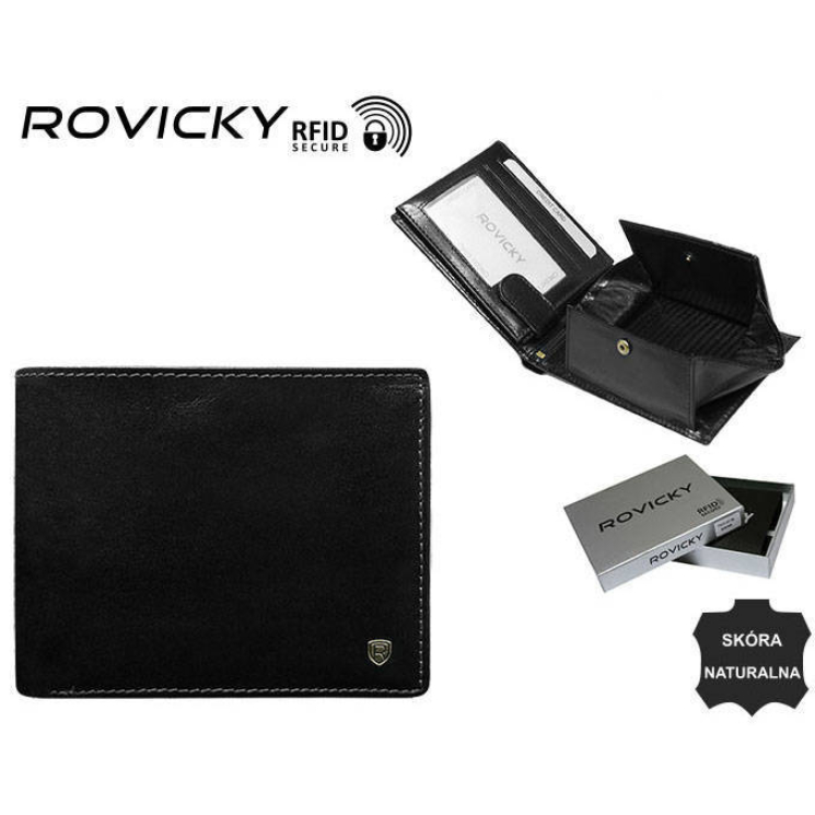 RFID bőrtárca ROVICKY N61-RVT D.Barna
