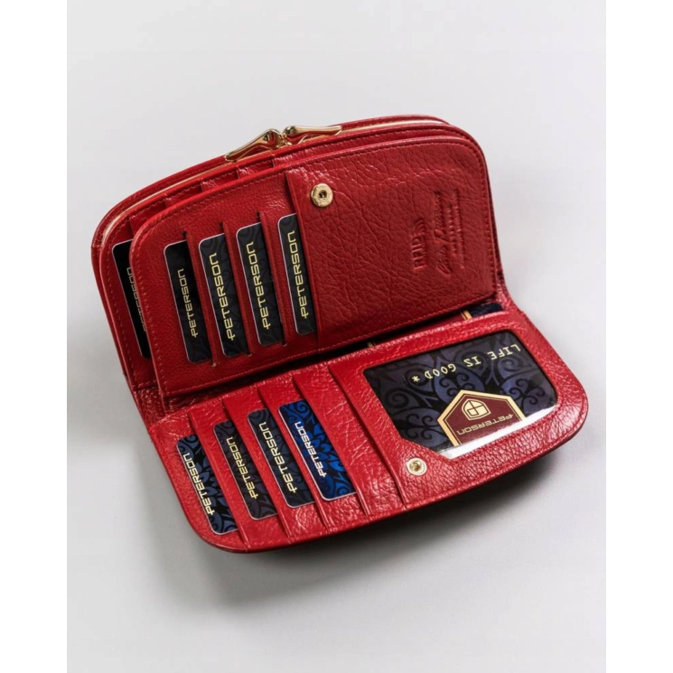 PETERSON PTN 42123-SG RFID bőr pénztárca