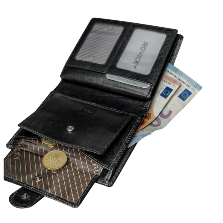 ROVICKY bőr RFID pénztárca PC-106L-BAR