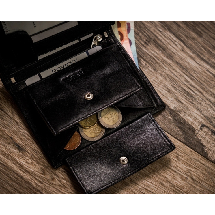 Férfi RFID bőr pénztárca ROVICKY R-RM-10-GCL