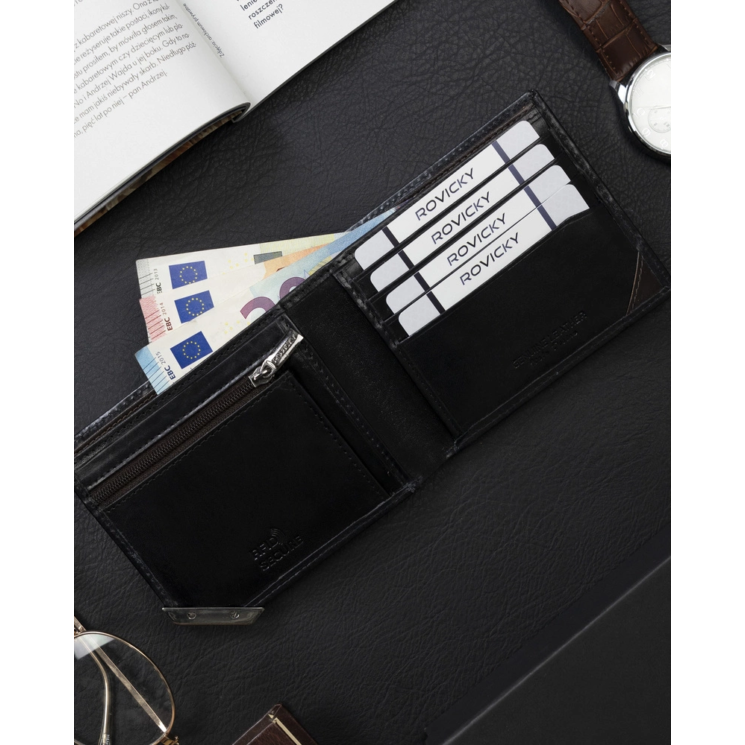 ROVICKY RFID bőr pénztárca N993-RVTM-GN