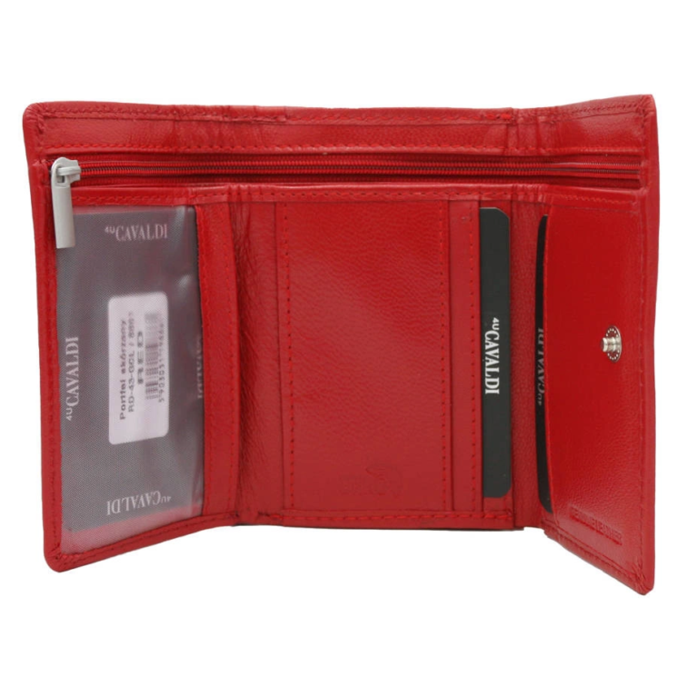 Bőr pénztárca RD-43-GCL RED