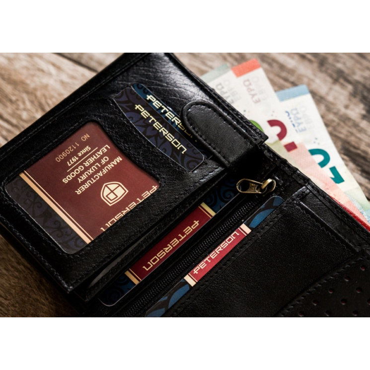 PETERSON PTN 339ZA RFID bőr pénztárca