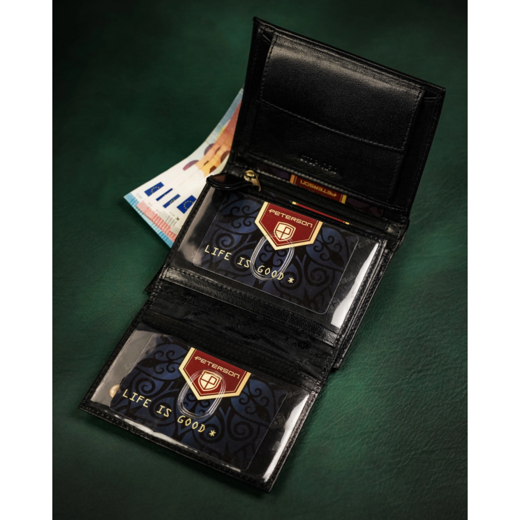 RFID bőrtárca PTN 317-P Fekete