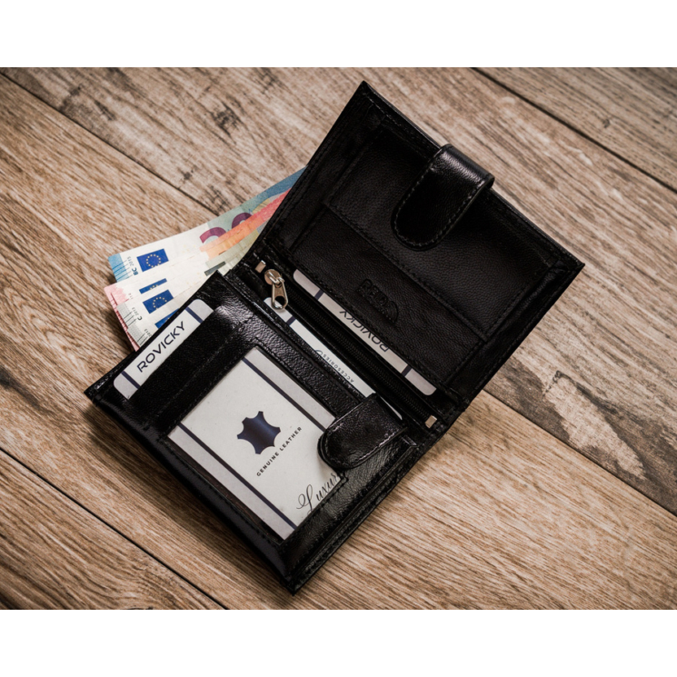 Férfi RFID bőr pénztárca ROVICKY R-RM-10L-GCL