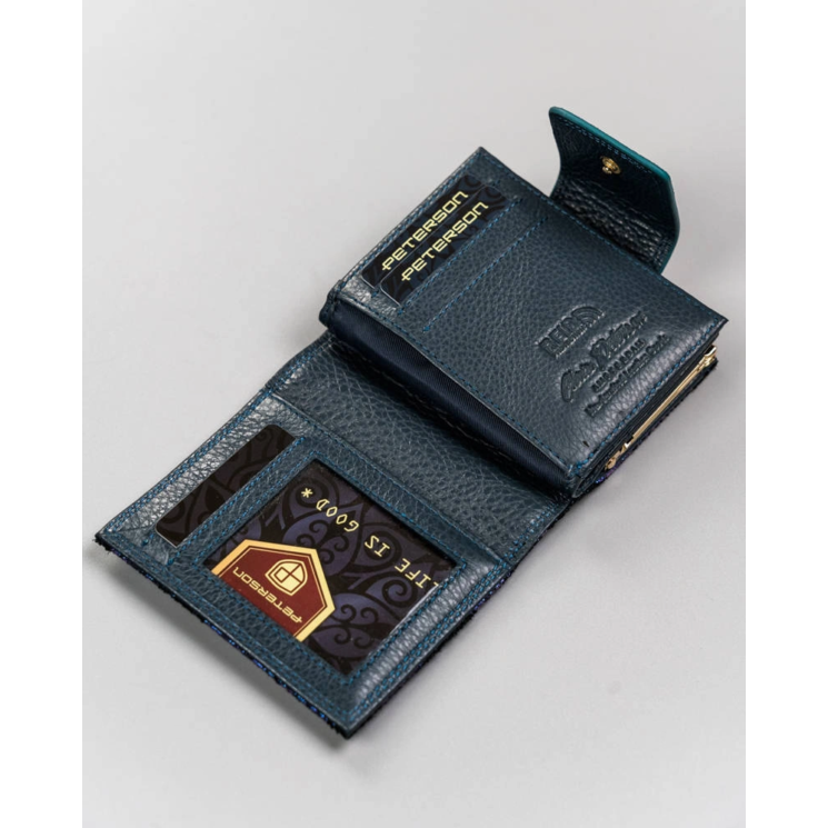 PETERSON bőr RFID pénztárca PTN 42329-ONBF Szürke