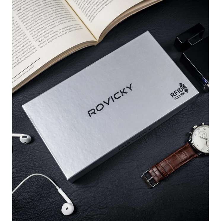Rovicky női RFID bőr pénztárca CPR-8787-BAR