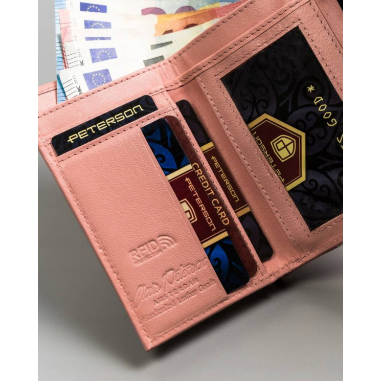 PETERSON PTN RD-18-GCL-S RFID bőr pénztárca