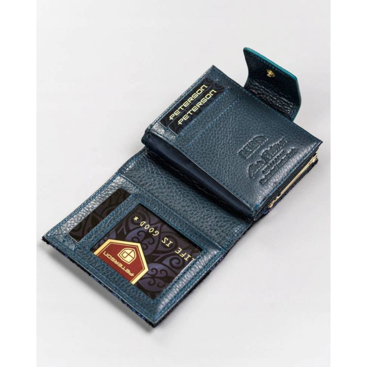 PETERSON bőr RFID pénztárca PTN 42329-ONBF Szürke