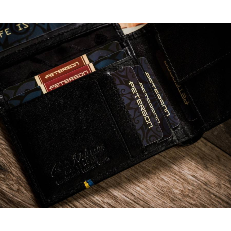 PETERSON PTN 1517-P-UP UA RFID bőr pénztárca