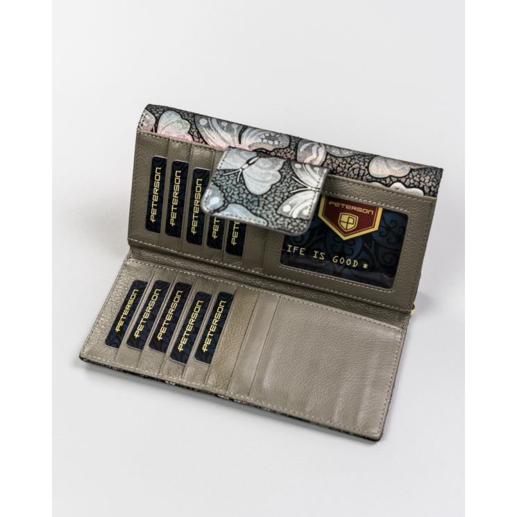 PETERSON PTN 42100-ONBF S.Blue RFID bőr pénztárca