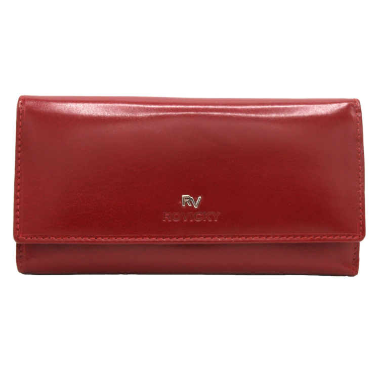Női bőr pénztárca RV-1680155-9-BCA Piros