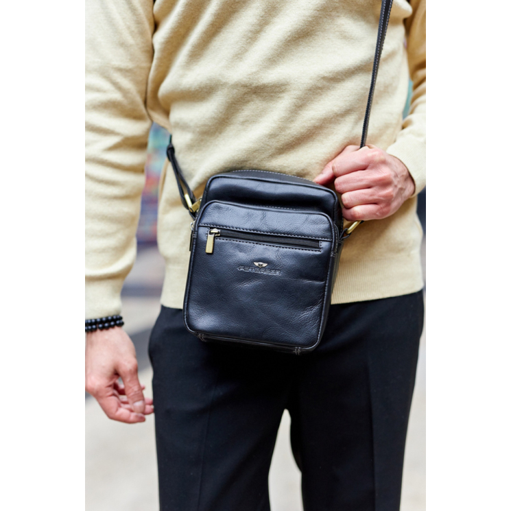 Bőr táska PTN TB-011-COM BLACK