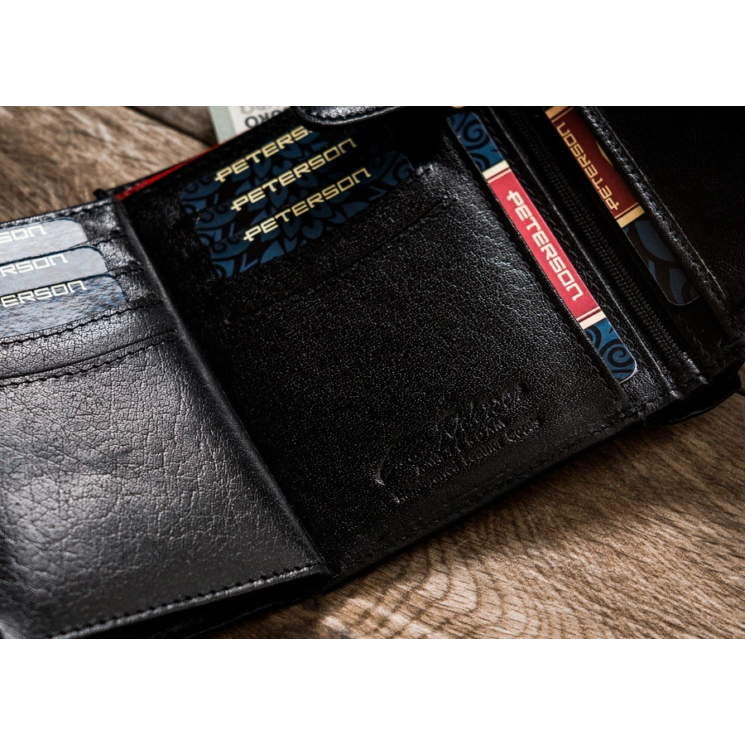 PETERSON PTN 339ZA RFID bőr pénztárca