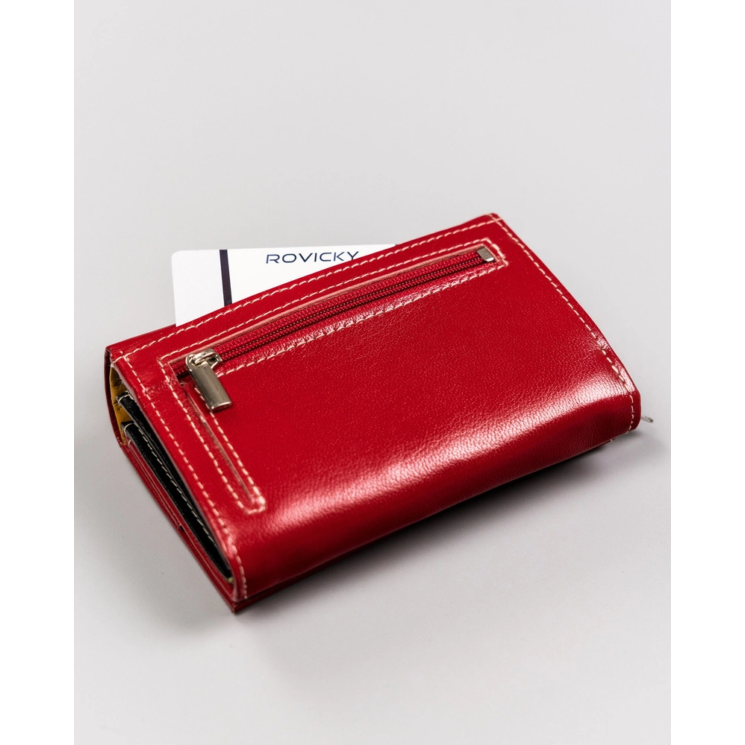 Bőr pénztárca R-RD-02-GCL Red Multi 2