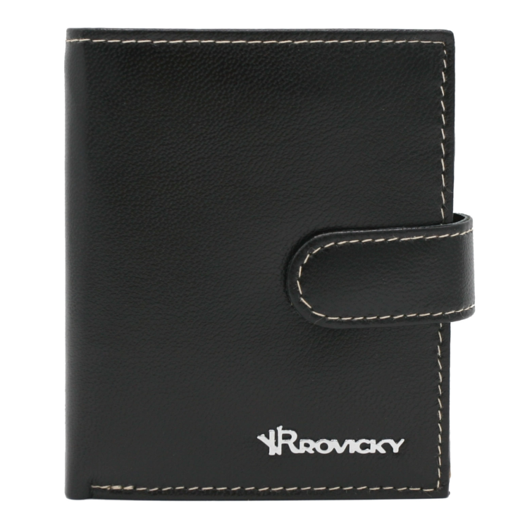 Férfi bőr pénztárca R-RM-24-16L-GCL Black Multi