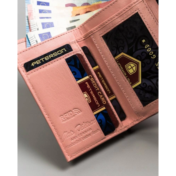 PETERSON PTN RD-18-GCL-S RFID bőr pénztárca