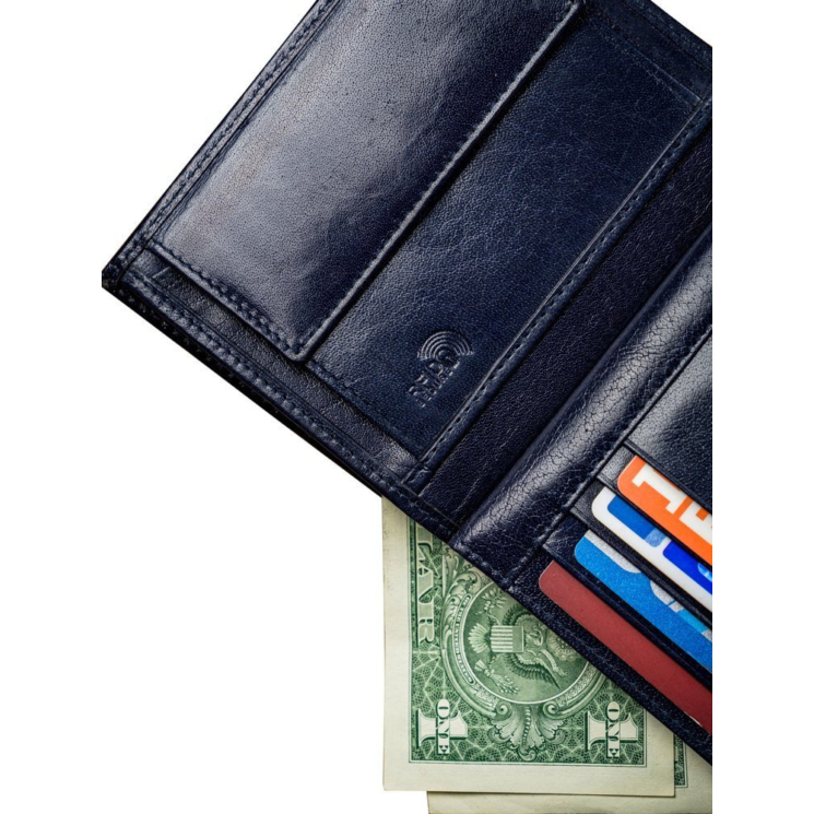 ROVICKY 331-RBA-D FEKETE-VÖRÖS RFID bőr pénztárca